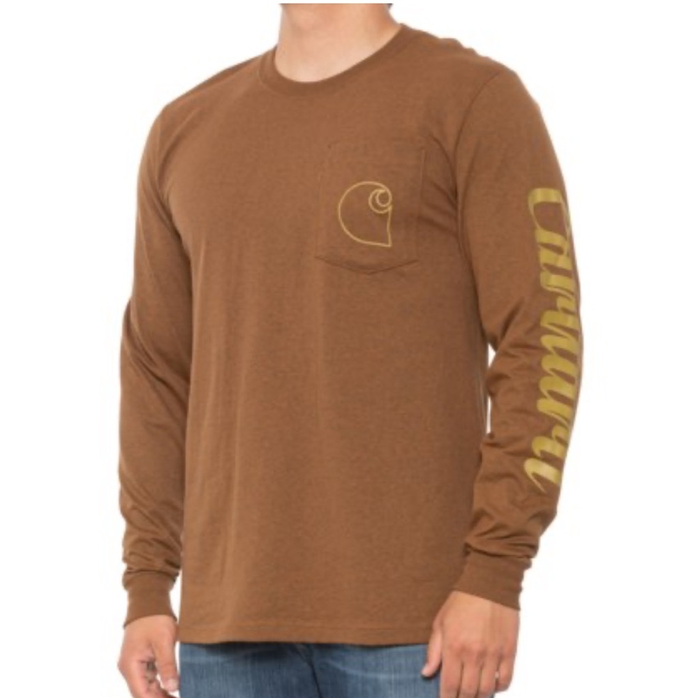 Carhartt Big & Tall Relaxed Fit Heavyweight Chest Pocket Graphic Shirt, 2XL